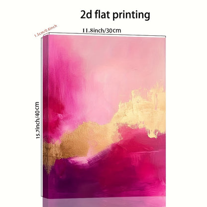 Stampa su tela intelaiata — Astratto Fucsia