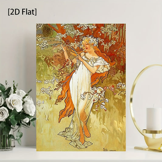 Stampa su tela intelaiata — Homage to Mucha