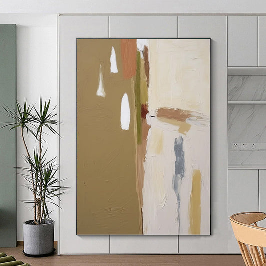Dipinto a mano da intelaiare — Astratto Morandi