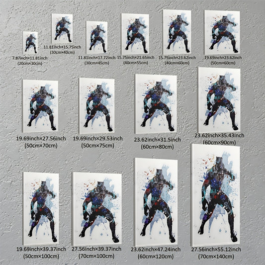 Stampa su tela intelaiata — Homage to Black Panther