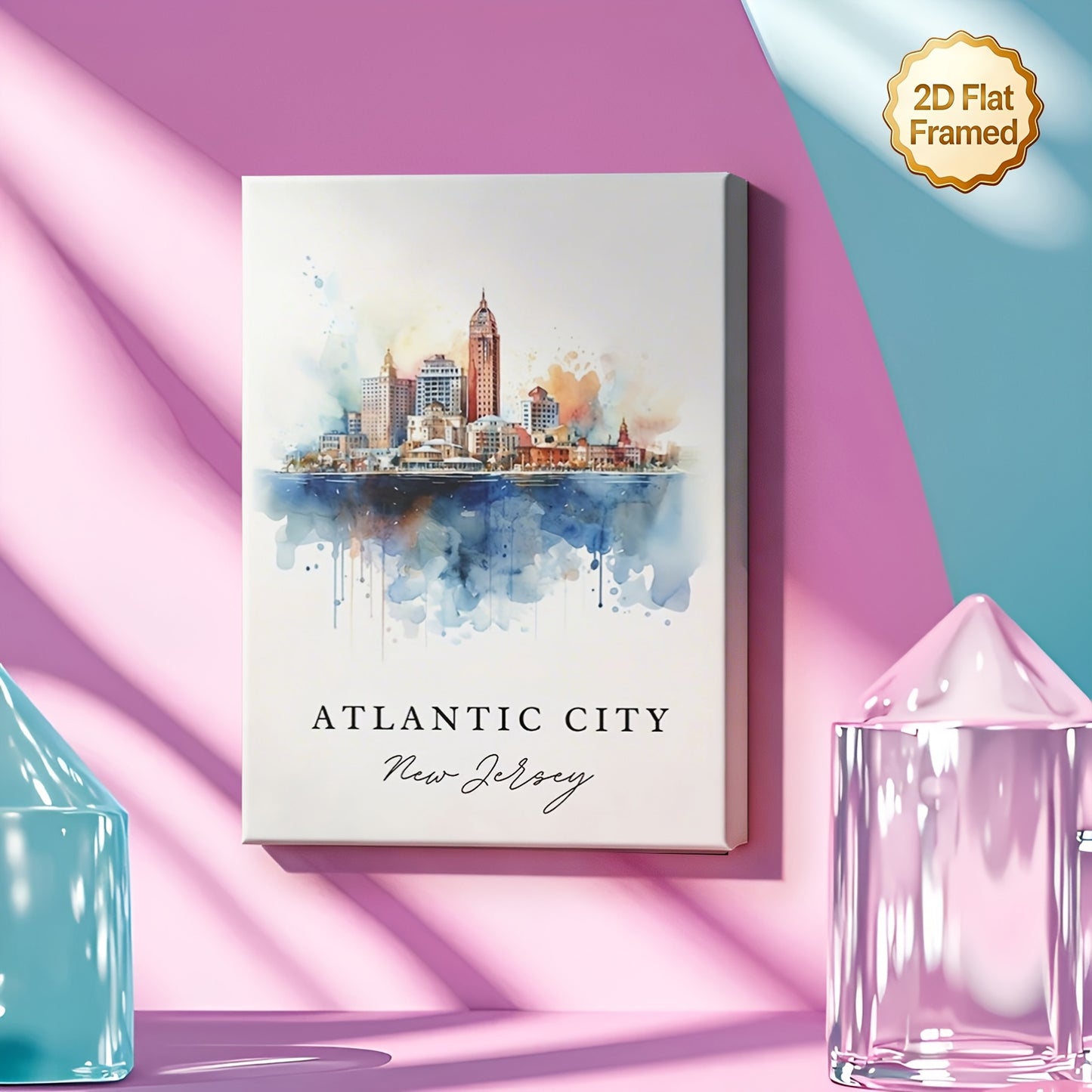 Stampa su tela intelaiata — Atlantic City