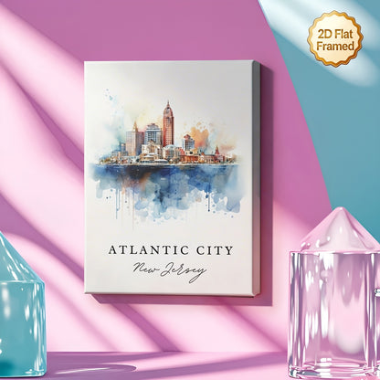Stampa su tela intelaiata — Atlantic City