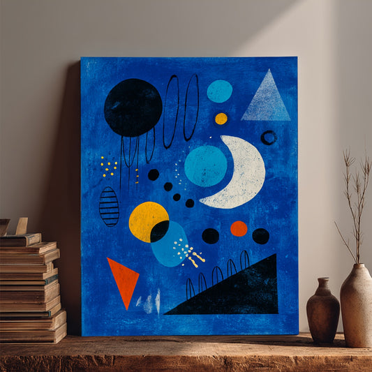 Stampa su tela intelaiata — Homage to Miró