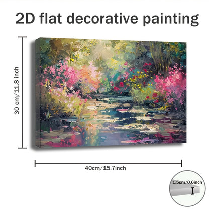 Stampa su tela intelaiata — Homage to Monet