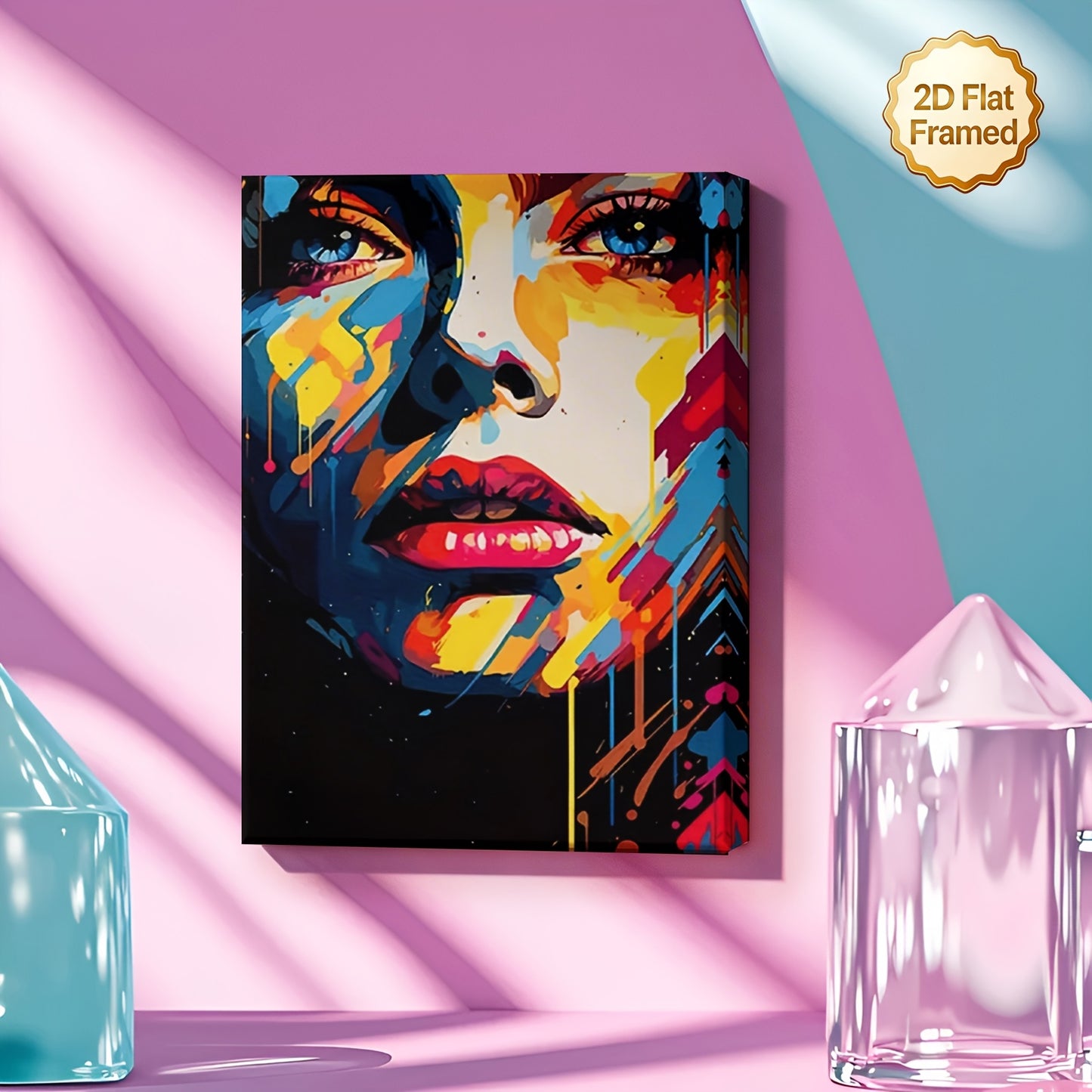 Stampa su tela — Donna Pop Art