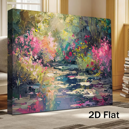 Stampa su tela intelaiata — Homage to Monet