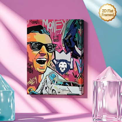 Stampa su tela — Leone Pop Art