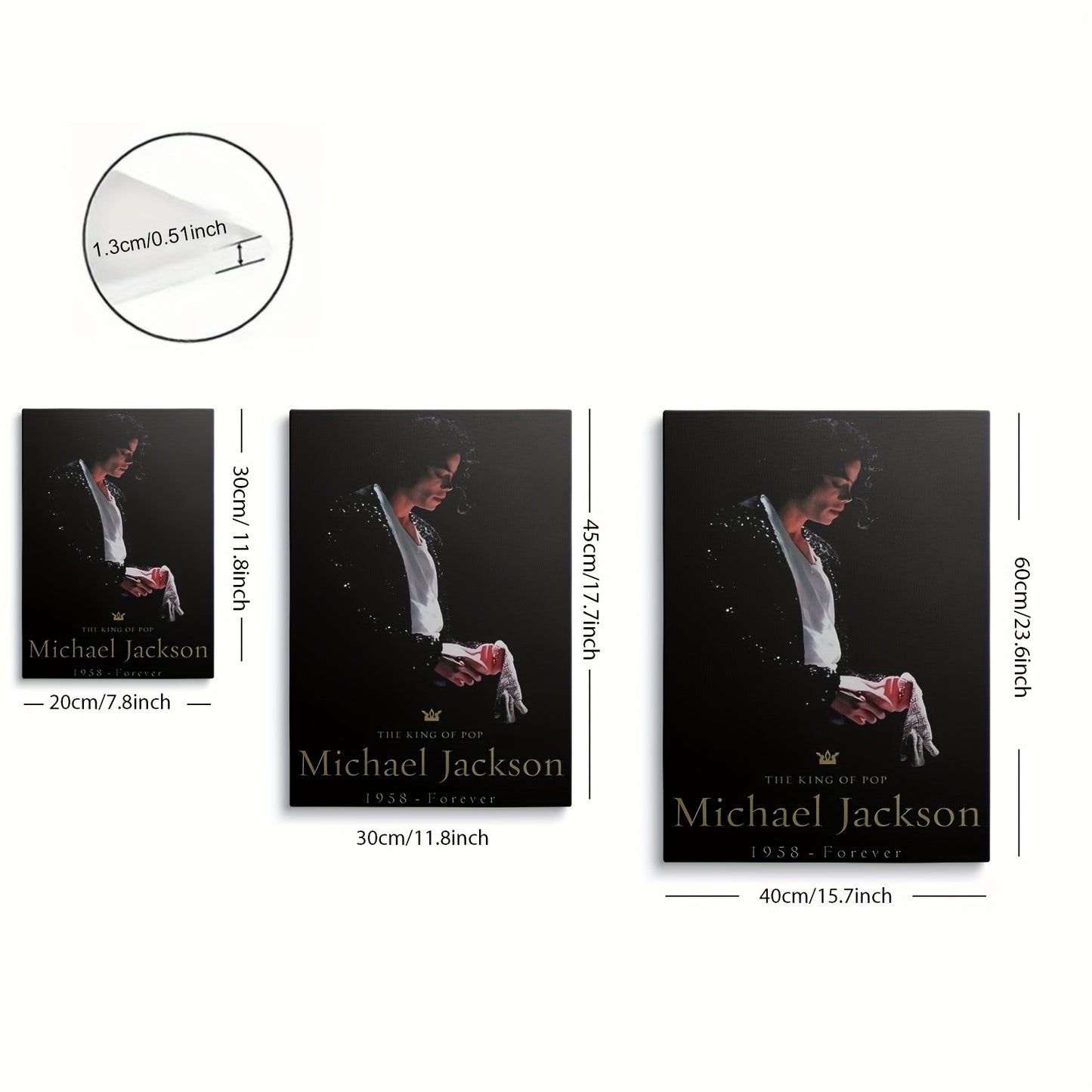 Stampa su tela intelaiata — Homage to Michael Jackson