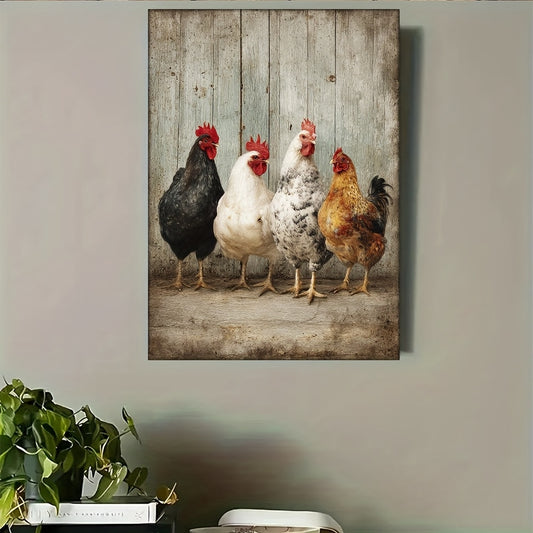 Stampa su tela intelaiata — Gallina Rustica