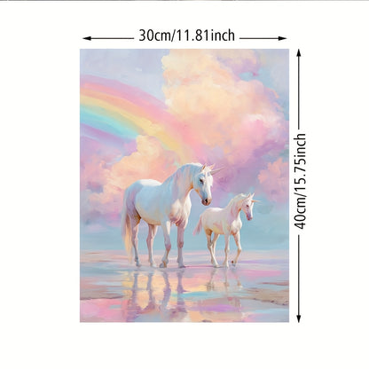 Stampa su tela intelaiata — Unicorno