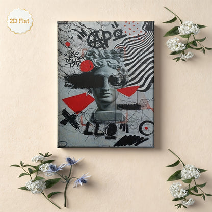 Stampa su tela intelaiata — Scultura Greca Graffiti