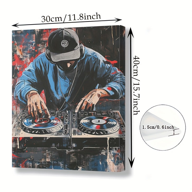 Stampa su tela intelaiata — DJ Graffiti