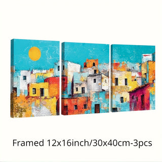 Stampa su tela intelaiata — Tramonto Mediterraneo