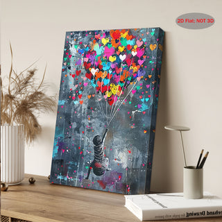 Stampa su tela intelaiata — Palloncini Street Art