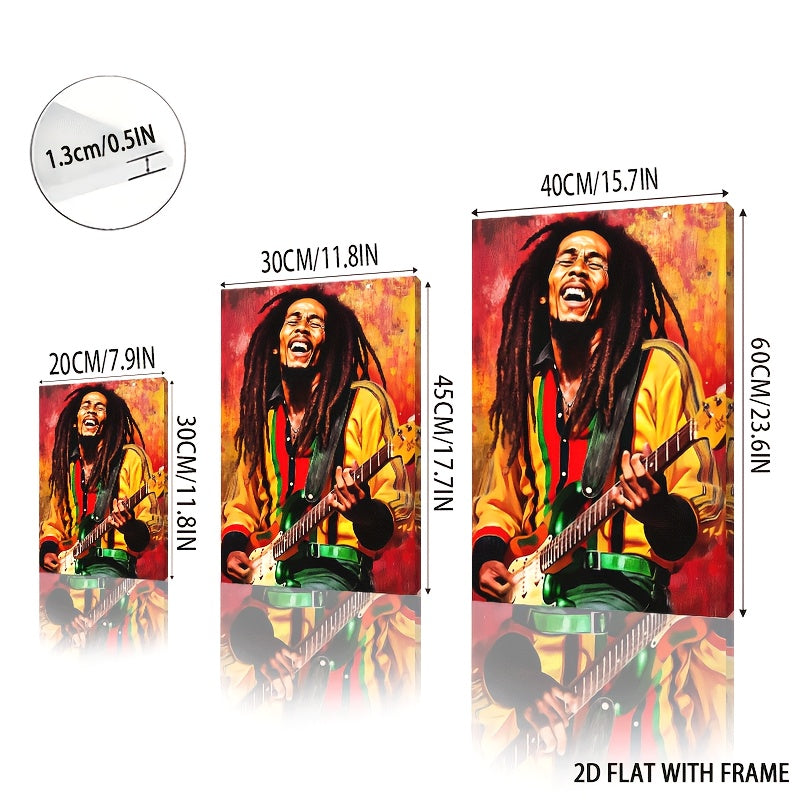 Stampa su tela intelaiata — Homage to Bob Marley