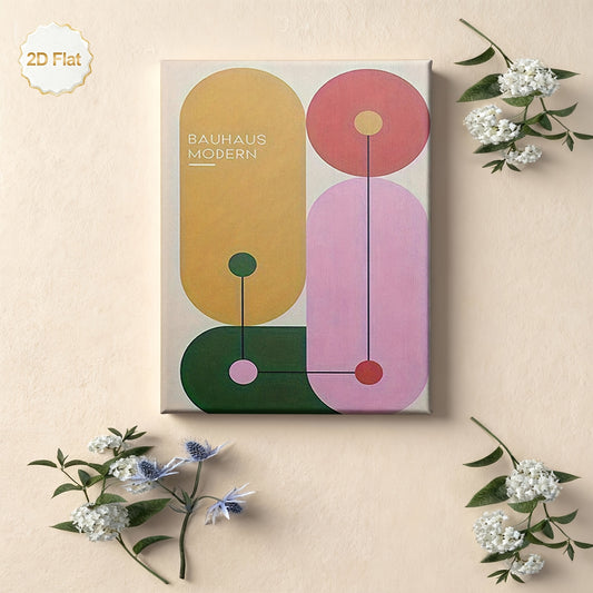 Stampa su tela intelaiata — Bauhaus Astratto