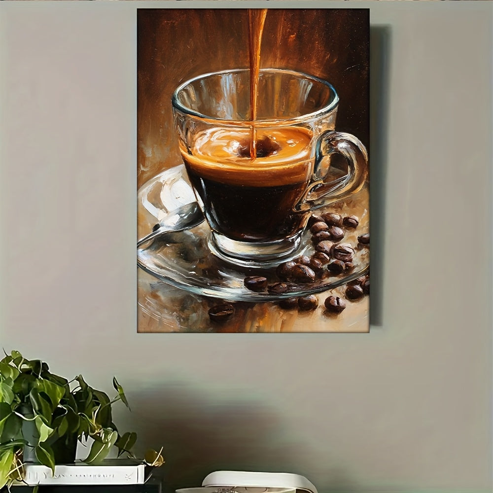 Stampa su tela intelaiata — Caffè