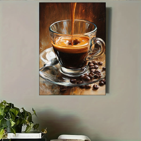 Stampa su tela intelaiata — Caffè