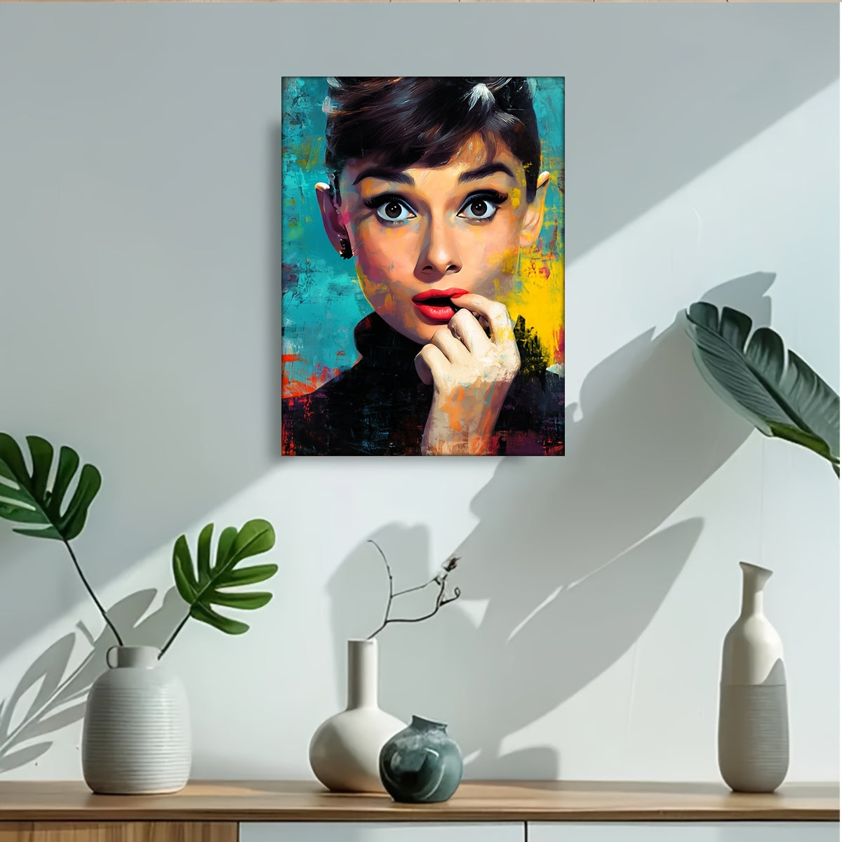 Stampa su tela intelaiata — Homage to Audrey