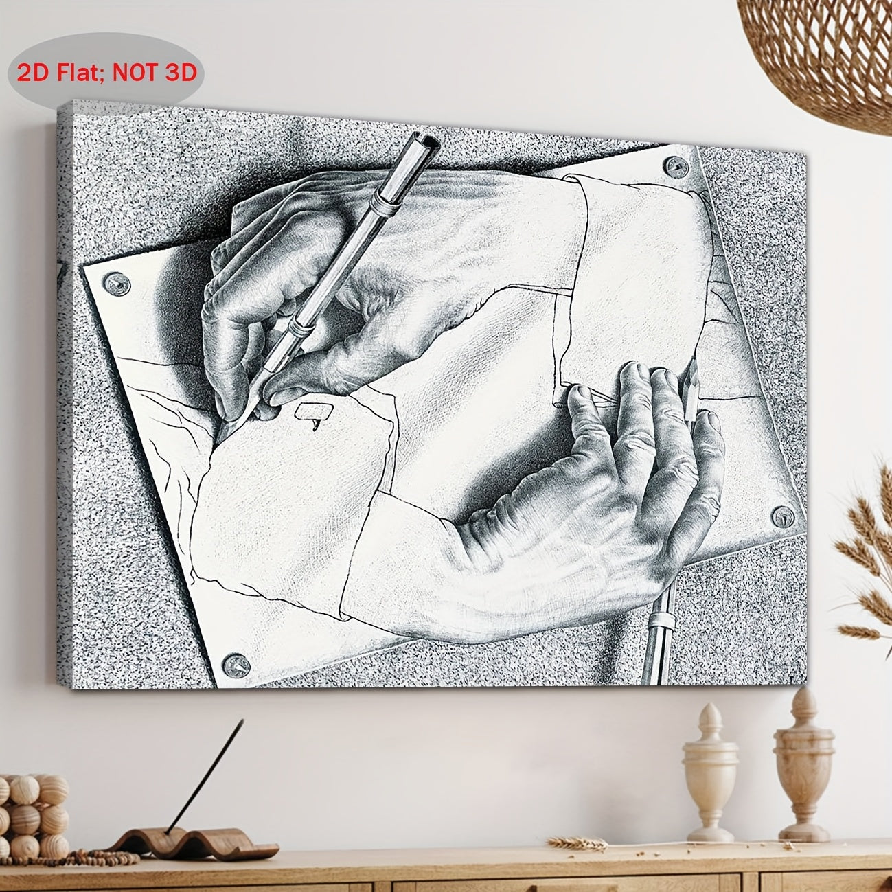Stampa su tela intelaiata — Homage to Escher