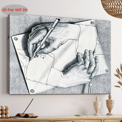 Stampa su tela intelaiata — Homage to Escher
