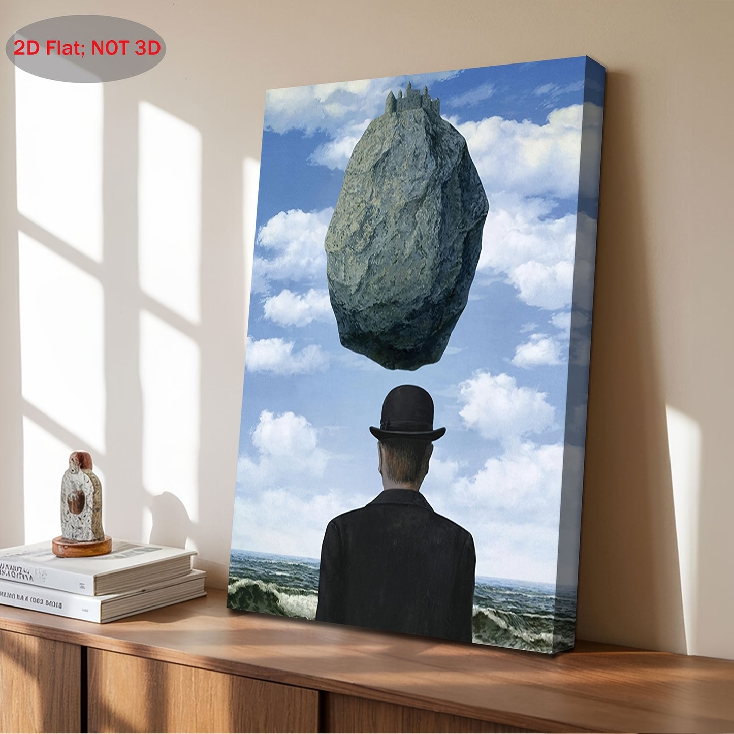 Stampa su tela intelaiata — Homage to Magritte