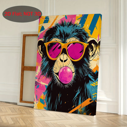 Stampa su tela — Scimmia Pop Art