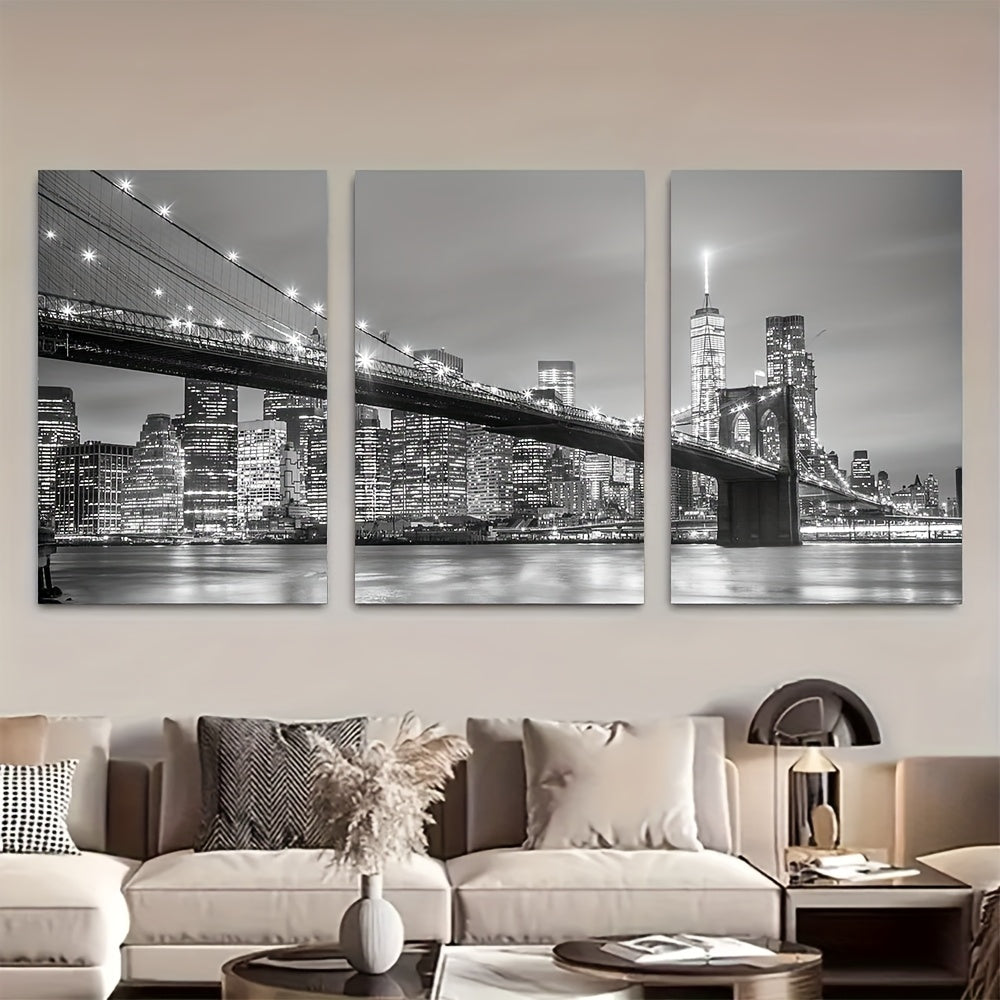 Stampa su tela intelaiata — Skyline di New York