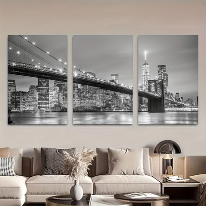 Stampa su tela intelaiata — Skyline di New York
