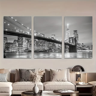 Stampa su tela intelaiata — Skyline di New York