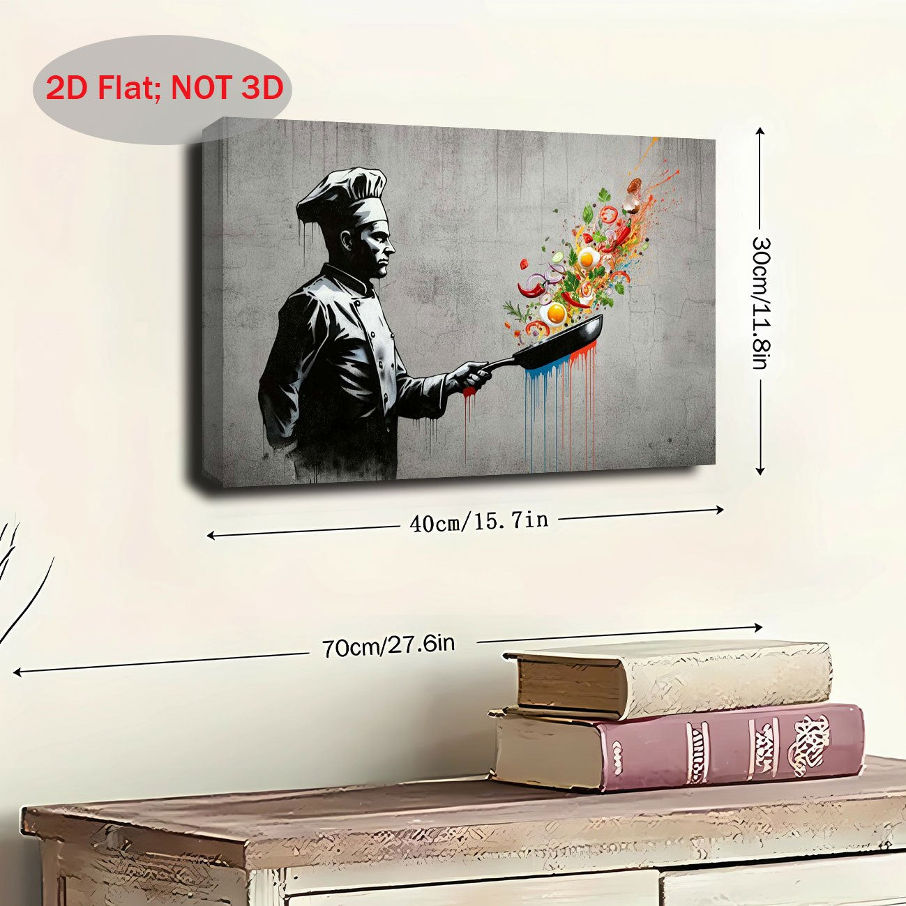 Stampa su tela intelaiata — Chef Graffiti