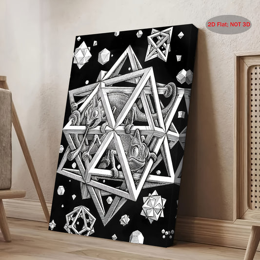 Stampa su tela intelaiata — Homage to Escher