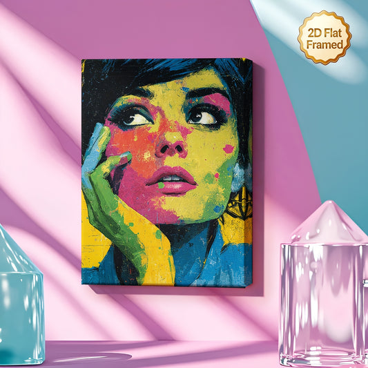 Stampa su tela — Donna Pop Art
