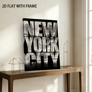 Stampa su tela intelaiata — Skyline di New York