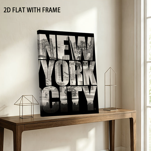 Stampa su tela intelaiata — Skyline di New York