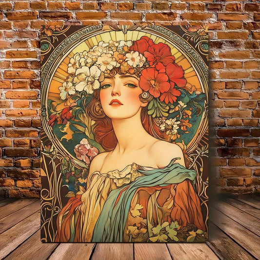 Stampa su tela intelaiata — Homage to Mucha