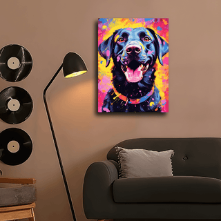 Stampa su tela — Labrador Nero
