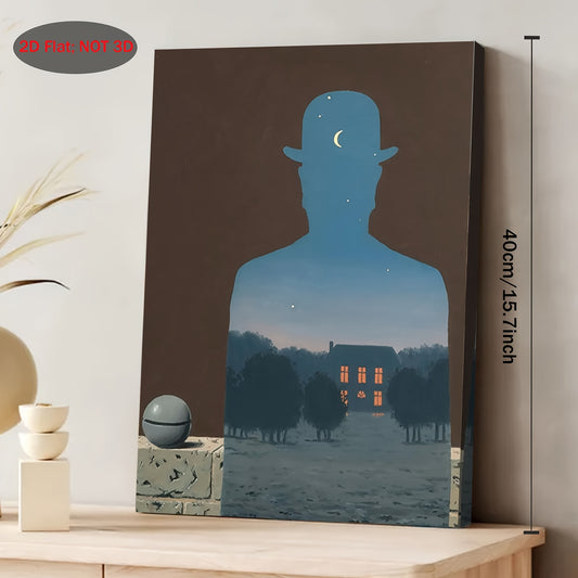 Stampa su tela intelaiata — Homage to Magritte