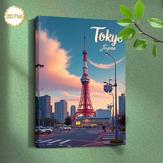 Stampa su tela intelaiata — Torre di Tokyo