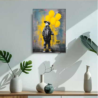 Stampa su tela intelaiata — Homage to Banksy