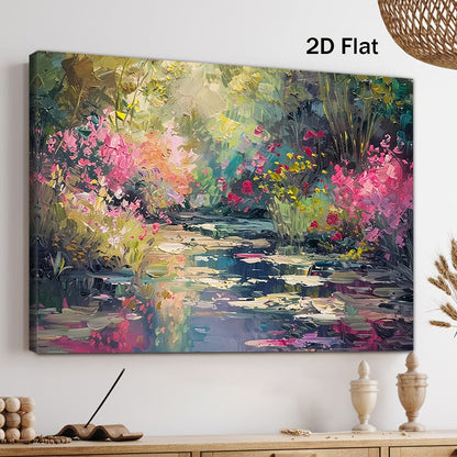 Stampa su tela intelaiata — Homage to Monet