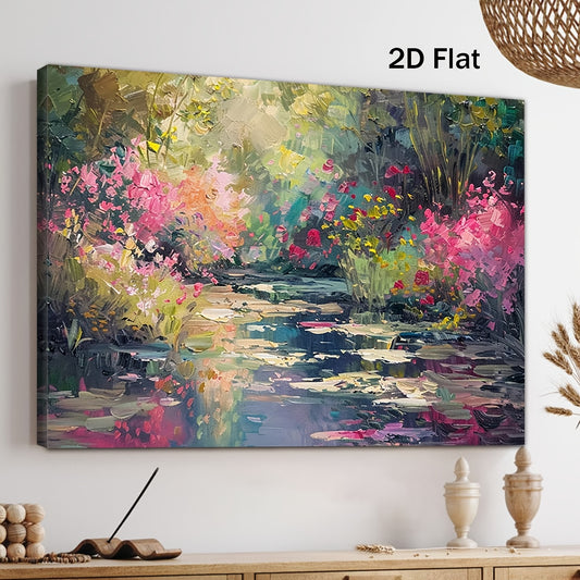 Stampa su tela intelaiata — Homage to Monet