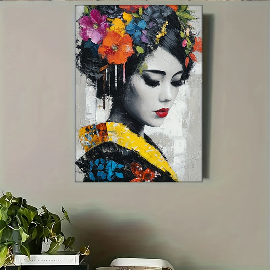 Stampa su tela intelaiata — Geisha