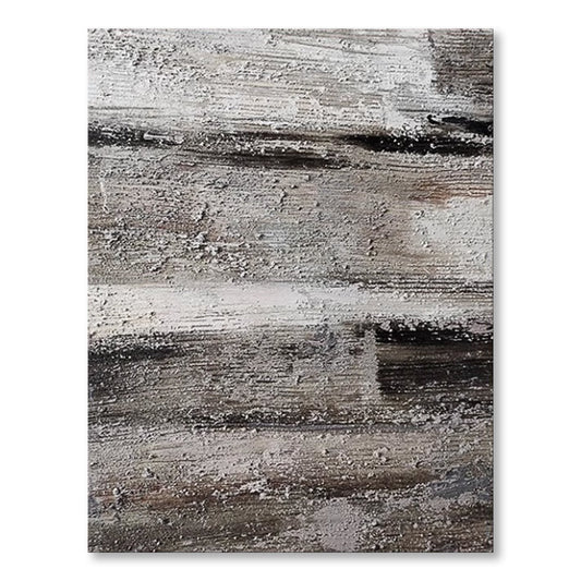 Dipinto a mano da intelaiare — Grigio Astratto