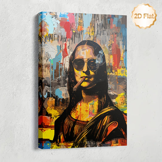Stampa su tela — Homage to Mona Lisa