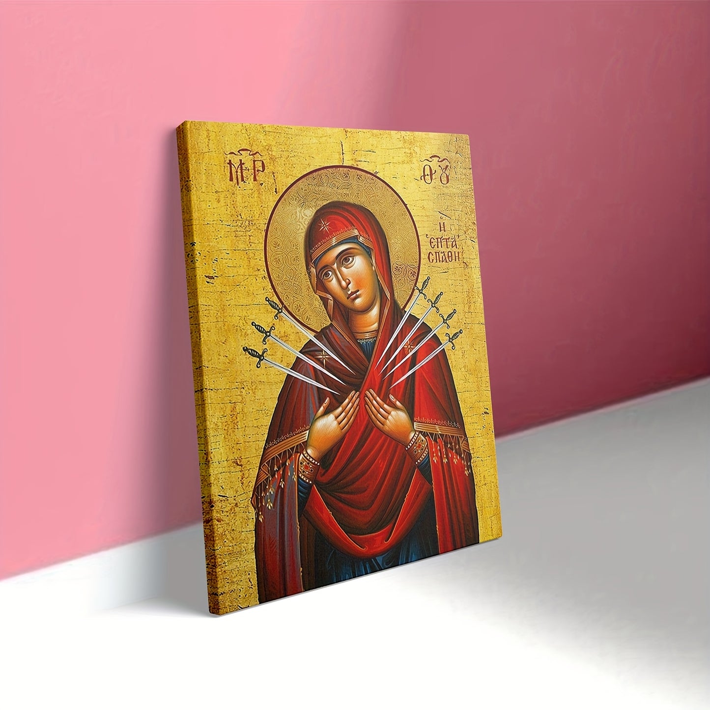 Stampa su tela intelaiata — Madonna Addolorata