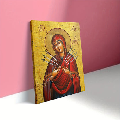 Stampa su tela intelaiata — Madonna Addolorata