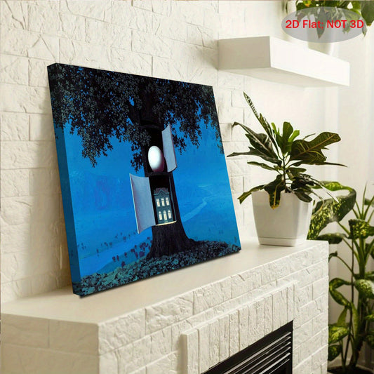 Stampa su tela intelaiata — Homage to Magritte
