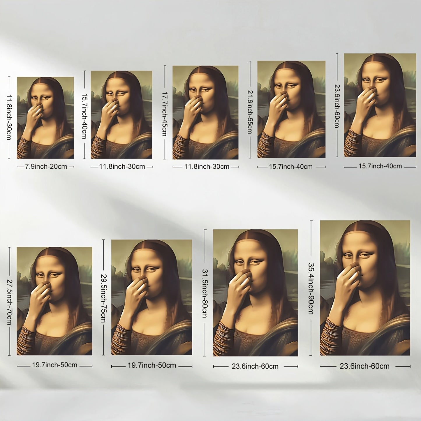 Stampa su tela intelaiata — Homage to Mona Lisa
