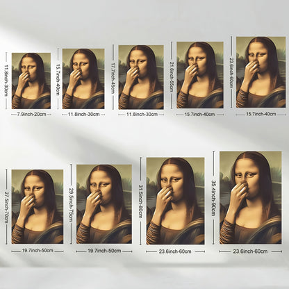 Stampa su tela intelaiata — Homage to Mona Lisa
